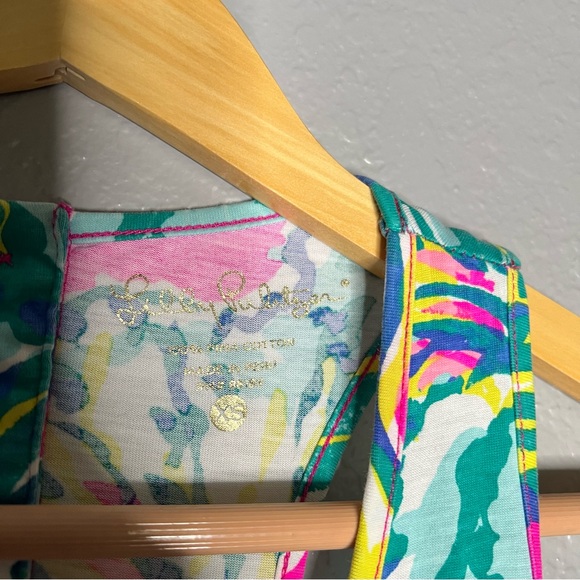 Lilly Pulitzer Melle Trapeze Tank Dress in Magenta Hottie Size XS - Picture 2 of 5